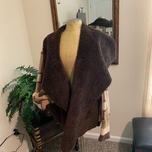Tasha Polizzi Brown Teddy Jacket
